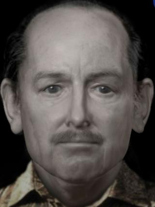 Reconstrucción del rostro de un hombre que fue asesinado en 1991