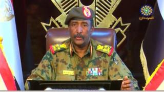 Mu ijambo rye, Liyetona Jenerali Abdel Fattah Abdelrahman Burhan yakoresheje imvugo yo koroshya