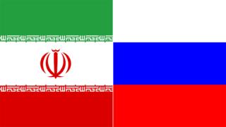 پرچم ایران و روسیه