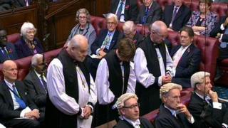 The Right Reverend Rachel Treweek, the Bishop of Gloucester, becomes the first female Bishop to take her seat in the House of Lords