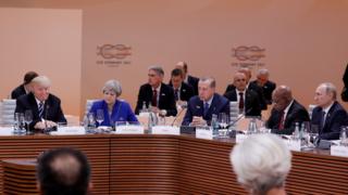Hamburg'daki G20 Zirvesi'nden bir kare
