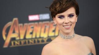 Scarlett Johansson durante la premier de "Vengadores: Infinity War"