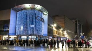 queue of people