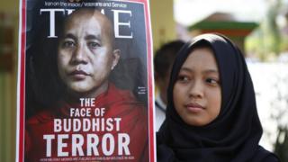 Demo anti Wirathu di Jakarta
