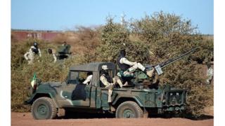 Un véhicule des Forces Armées Maliennes