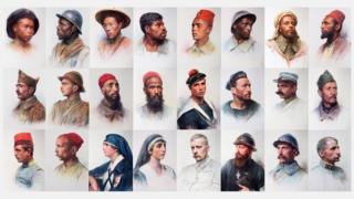 A selection of Eugene Burnand's pastel portraits