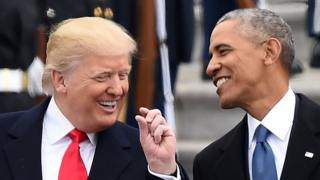 Дональд Трамп и Барак Обама