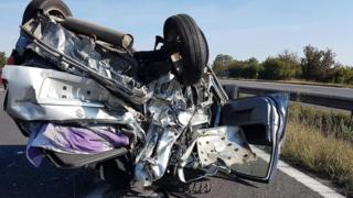 crash m18 yorkshire south drivers officers abuse dealing highways bbc police source