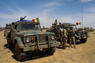 Des soldats de l'armée malienne