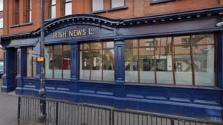 The exterior of the Irish News offices