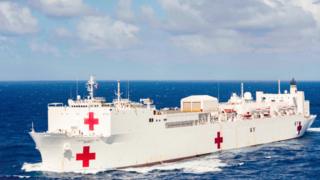 American ship in Sri Lanka