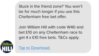 Banned William Hill ad