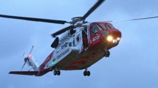 Coastguard helicopter