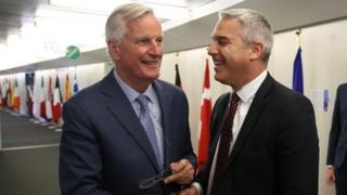 Michel Barnier and Stephen Barclay