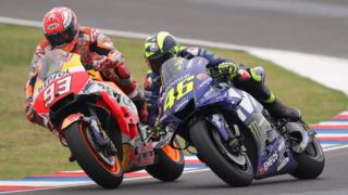 Valentino Rossi y Marc Márquez
