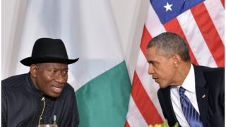 Goodluck Jonathan ati Barak Obama