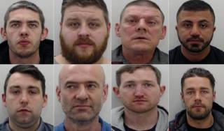 Top row left-right: Steven Hindley, Jonathan Vaiders, Michael Hutton, Hussain Mozahem. Bottom row: George Parkinson, Christopher King, Richard Grady and Daniel Aimson
