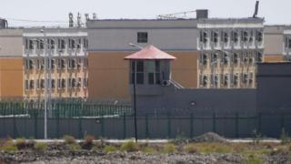 A suspected re-education camp where mostly Muslim ethnic minorities are detained, north of Kashgar in Xinjiang region