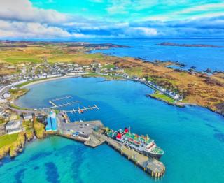 John Mackenzie sent in this photo of Port Ellen on Islay from the air