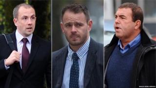 Mae Christopher Evans, Michael Stokes a Stephen Phillips yn gwadu'r cyhuddiadau