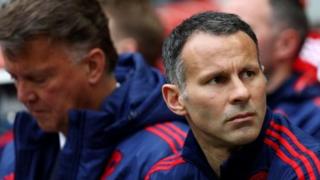 Luis van Gaal da Ryan Giggs a lokacin Manchester United