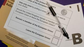 A ballot form