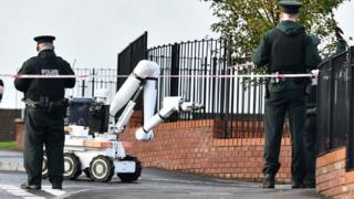 Scene of the security alert