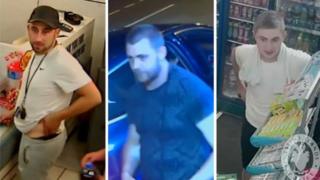 Images of three men police would like to speak to