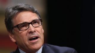 Republican presidential candidate and former Texas Governor Rick Perry fields questions at The Family Leadership Summit at Stephens Auditorium on July 18, 2015 in Ames, Iowa.