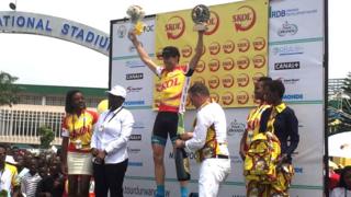 Rugg Timothy yagenze agace prologue mu minota 4'00"25 asiga bagenzi be ho ibice bikeya by'amasegonda