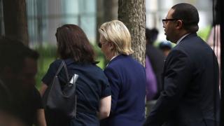 Elle a fait un malaise qui l'a obligé à écourter sa participation à la commémoration des attentats du 11 Septembre sur le site de "Ground Zero".