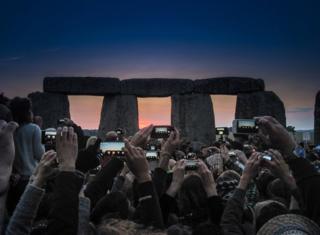 Past Present, Stonehenge, Wiltshire England