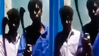 கையில் அரிவாளுடன் மிரட்டும் வீடியோவைப் பரப்பிய ரசிகர்கள் கைது