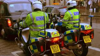 Two police motorbike riders