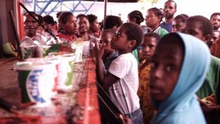 Pengungsi banjir Sentani