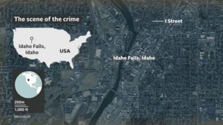 Map of Idaho Falls