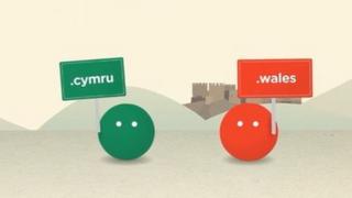 Parthau newydd .cymru a .wales