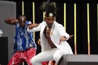 Usher performs during the Global Citizen Festival: Mandela 100 at FNB Stadium in Johannesburg, South Africa - Sunday 2 December 2018