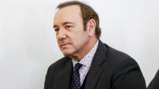 Kevin Spacey in court in January