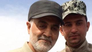Taliyaha Ciidamada Iiraan Qassem Soleimani (bidixeeya)