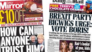 Daily Mirror and Daily Mail