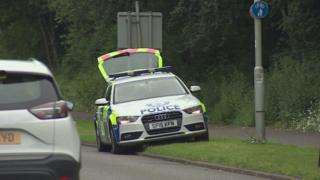 Police traffic car