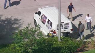 The suspect's van