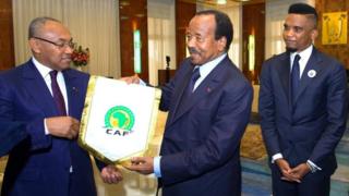 Paul Biya dn Ahmad Ahmad