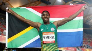 Semenya a remporté sa première médaille aux Jeux du Commonwealth.