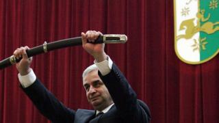 Президент Абхазии Рауль Хаджимба