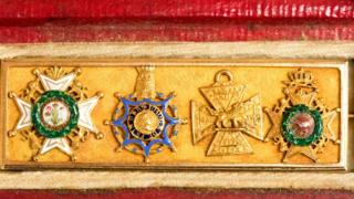 Badge with medals