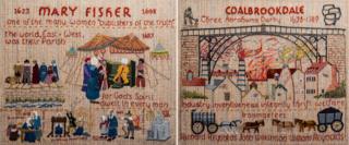 Quaker tapestry returns to Somerset after 36 years - BBC News