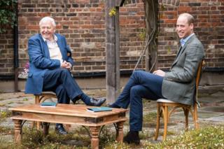 David Attenborough and the Duke of Cambridge