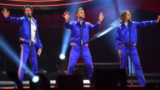 Take That: Howard Donald, Gary Barlow and Mark Owen